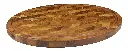 Chevron Oval Butcher Block